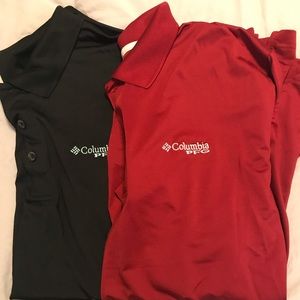 Set of 2 Columbia pfg polos
